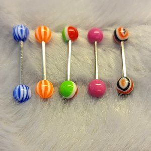 ***NEW*** 8pcs Tongue Rings